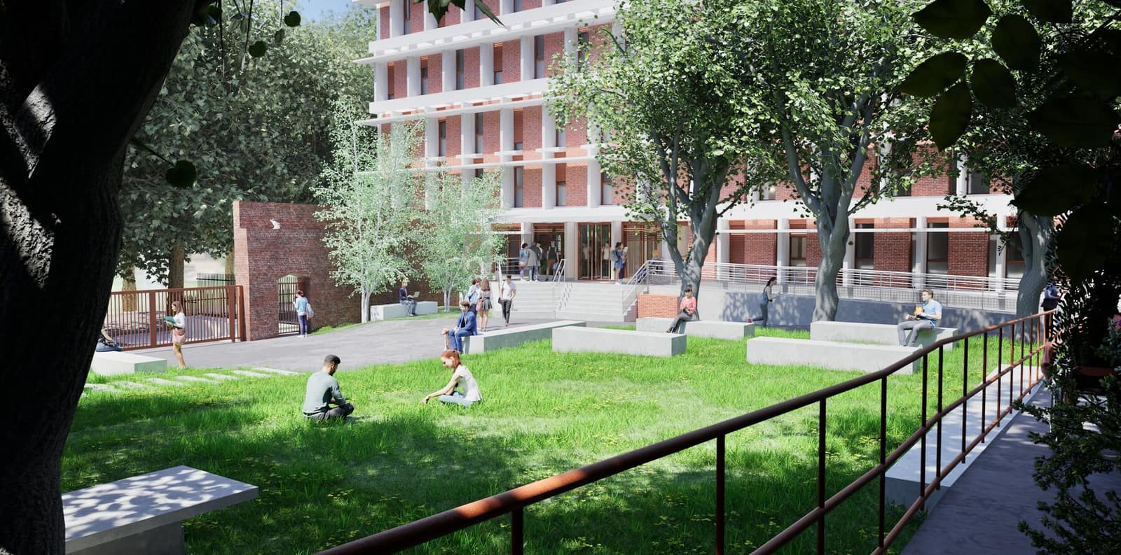 Logements étudiants CROUS, logements Bâtiments Durables Occitanie (BDO) Argent à 44 Boulevard Armand Duportal, Toulouse (31) — Arche Studio, architecte à Toulouse — vue 3