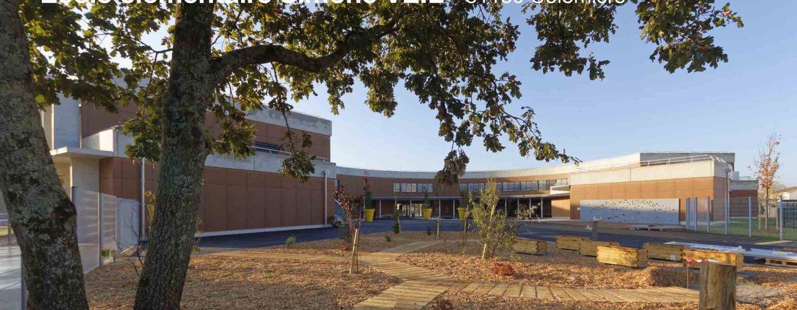 École élémentaire Simone Veil, equipements publics RT 2012 et RT 2020 – ossature béton et remplissage bois préfabriqué à École élémentaire Simone Veil, place des Marots, 31770 Colomiers — Arche Studio, architecte à Toulouse