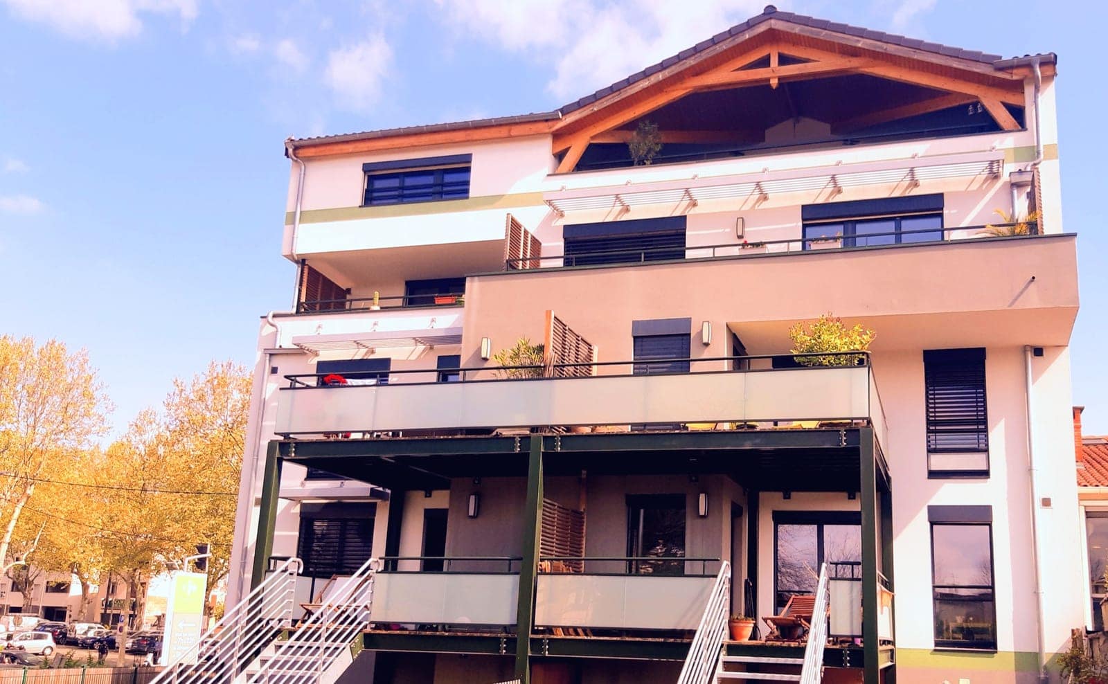 Résidence Vol de Nuit, passif & participatif Passivhaus (Label européen) à Avenue Saint-Exupéry - Quartier de l'Ormeau, Toulouse (31) — Arche Studio, architecte à Toulouse — vue 2