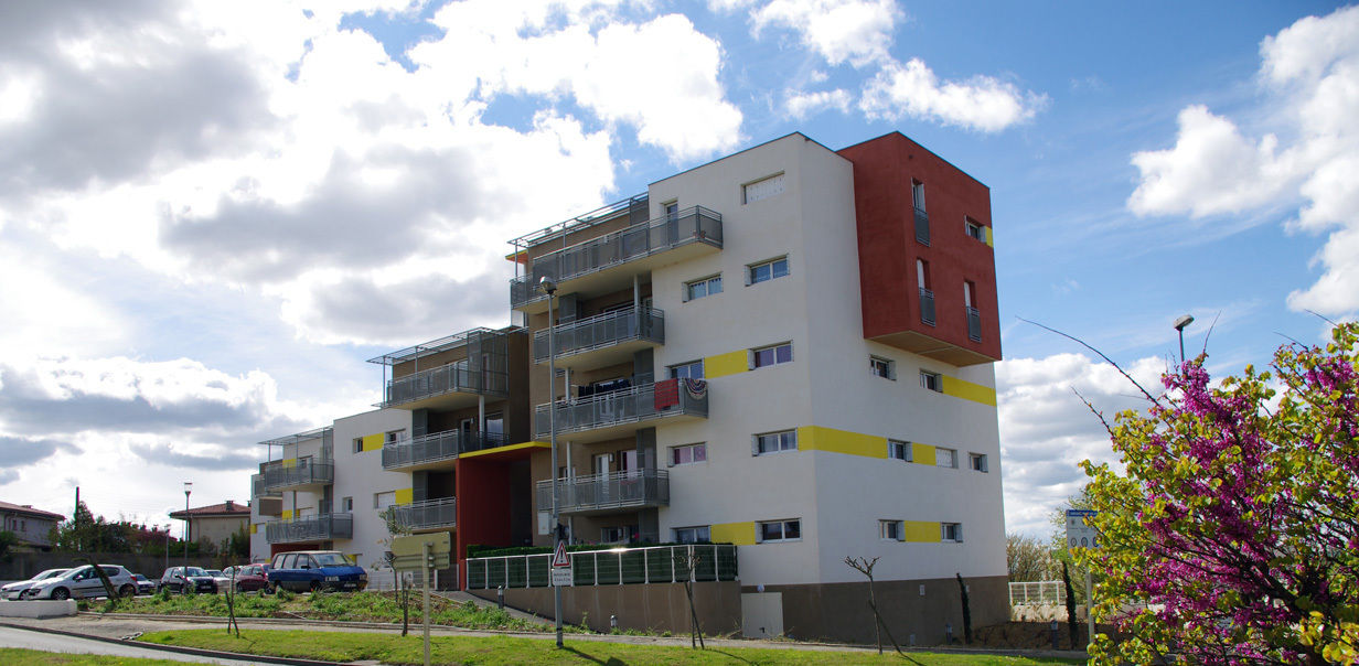 Le Jardin du Roi - 37 Logements BBC, logements BBC (Bâtiment Basse Consommation) à Rue Buffon, Carcassonne, Aude (11) — Arche Studio, architecte à Toulouse — vue 2
