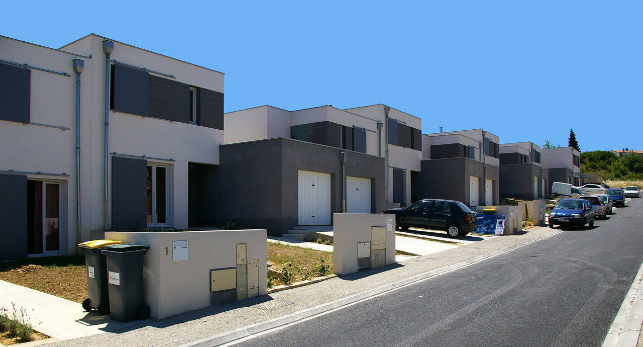 Villas en Bande - Prat Mary, logements à Prat Mary, Carcassonne, Aude (11) — Arche Studio, architecte à Toulouse