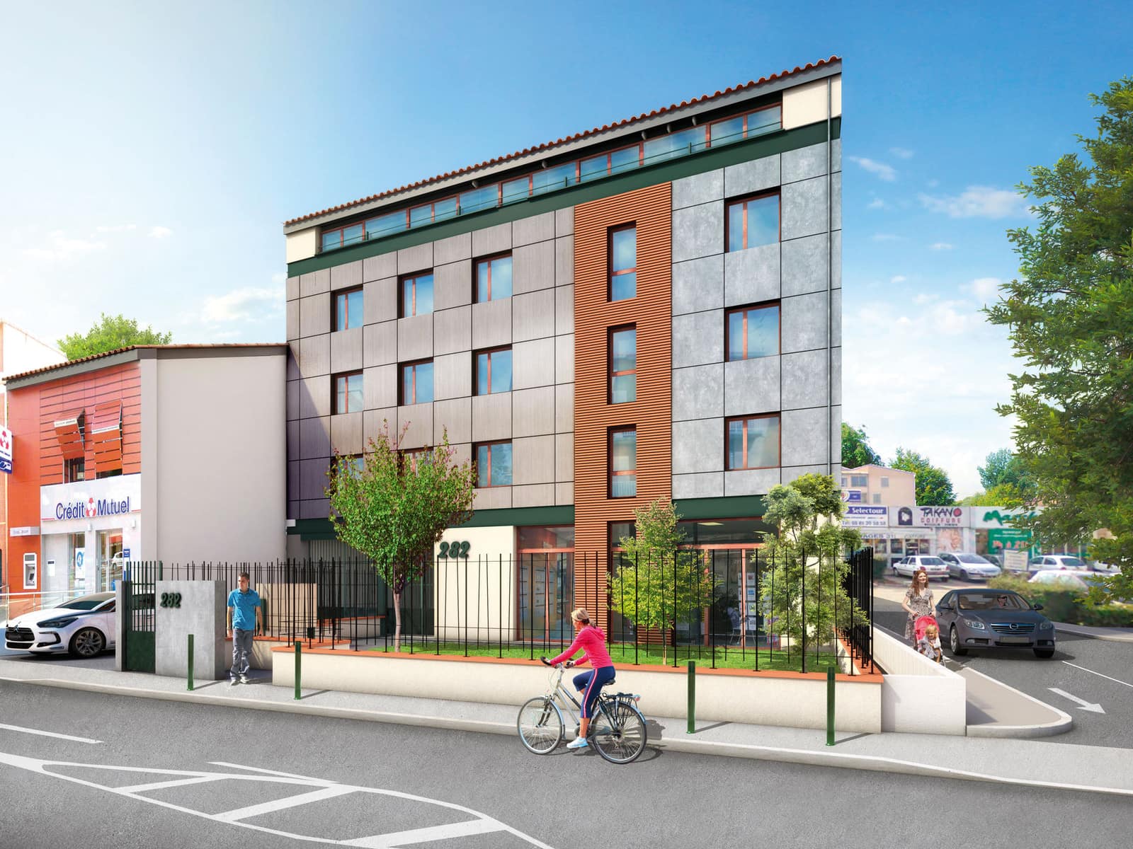 Résidence Vol de Nuit, passif & participatif Passivhaus (Label européen) à Avenue Saint-Exupéry - Quartier de l'Ormeau, Toulouse (31) — Arche Studio, architecte à Toulouse — vue 9
