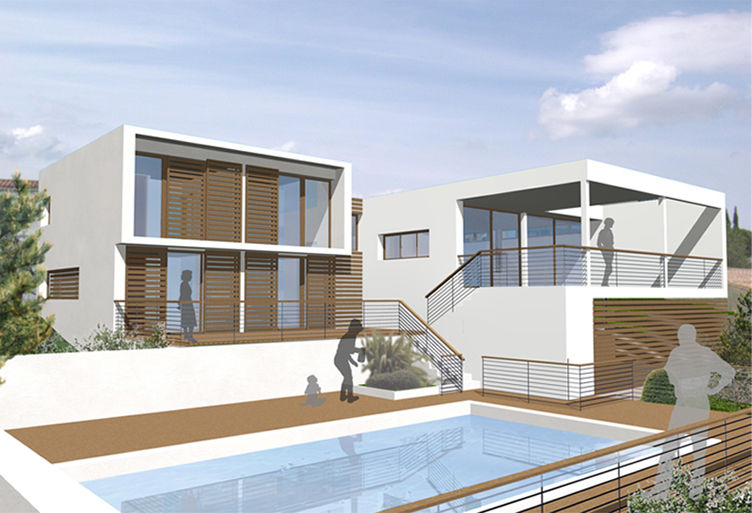 Villa C., maisons individuelles à Carcassonne, Aude (11) — Arche Studio, architecte à Toulouse — vue 3